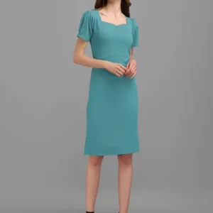 Shopsy Elegant Blue Bodycon Dress - Perfect Fit & Comfort