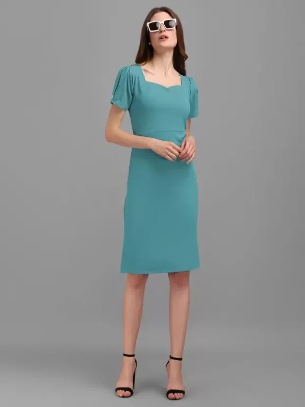 Shopsy Elegant Blue Bodycon Dress - Perfect Fit & Comfort
