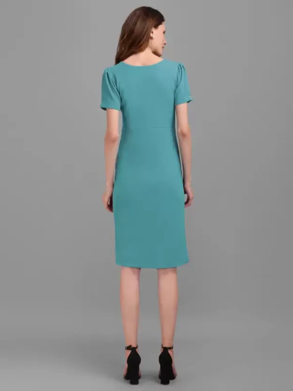Shopsy Elegant Blue Bodycon Dress - Perfect Fit & Comfort - Image 2