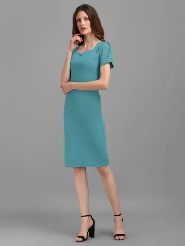 Shopsy Elegant Blue Bodycon Dress - Perfect Fit & Comfort - Image 3