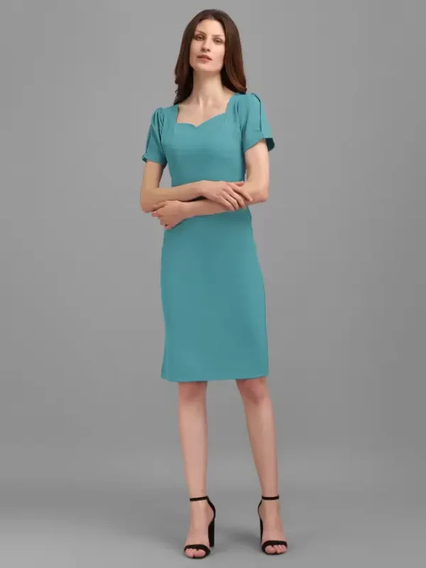 Shopsy Elegant Blue Bodycon Dress - Perfect Fit & Comfort - Image 5
