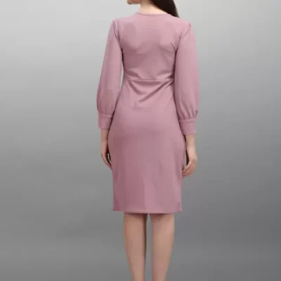 Alternative view of Shopsy Elegant Purple Bodycon Dress for Women - Versatile & Stretchable