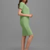 Elegant Shopsy Light Green Bodycon Dress for Women