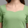 Elegant Shopsy Light Green Bodycon Dress for Women
