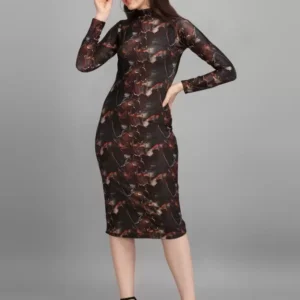 Shopsy Coco Multicolor Bodycon Dress - Elegance & Comfort Combined