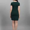 Shopsy Olive Green Bodycon Stretchable Dress for Women