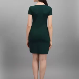 Alternative view of Shopsy Olive Green Bodycon Stretchable Dress for Women