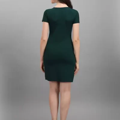 Alternative view of Shopsy Olive Green Bodycon Stretchable Dress for Women
