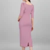 Shopsy Purple Midi Bodycon Dress - Elegance Meets Comfort