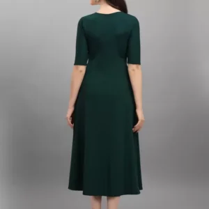 Alternative view of Shopsy Empire Waist Multicolor Flare Dress - Stretch & Style