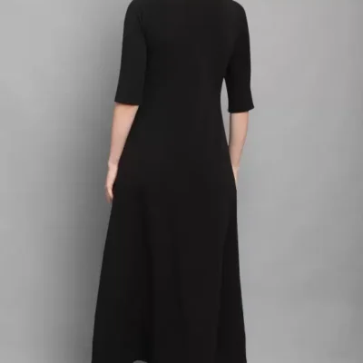 Alternative view of Shopsy Empire Waist Multicolor Fit and Flare Dress - Elegant & Stretchable