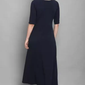 Alternative view of Shopsy Women's Empire Waist Multicolor Flare Dress - Vibrant & Stretchy