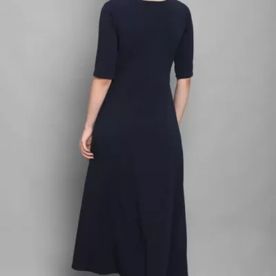 Alternative view of Shopsy Women's Empire Waist Multicolor Flare Dress - Vibrant & Stretchy