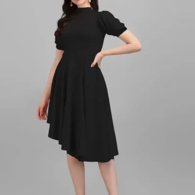 Shopsy Elegant High-Low Black Dress - Embrace Sophistication