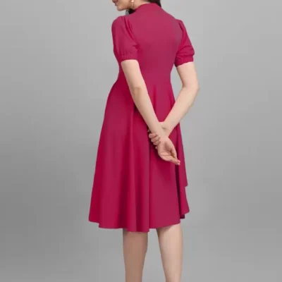 Alternative view of Shopsy High Neck High-Low Dress - Elegant & Versatile