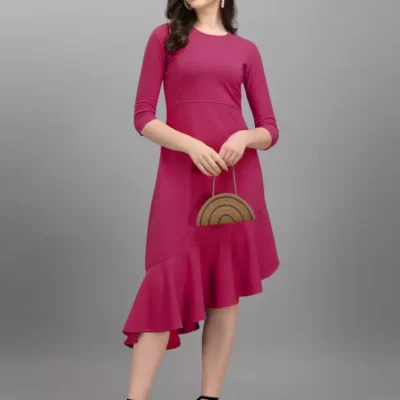 Shopsy Pink High-Low Dress - Elegance for Every Occasion