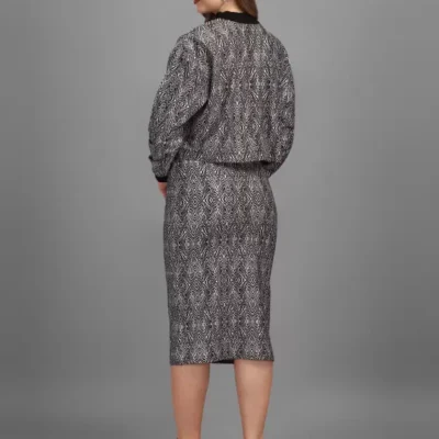 Alternative view of Shopsy Women's Oversized Top with Skirt - Elegant Purple Co-ords