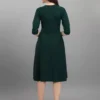 Shopsy Women's Fit & Flared Green Dress