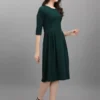 Shopsy Women's Fit & Flared Green Dress