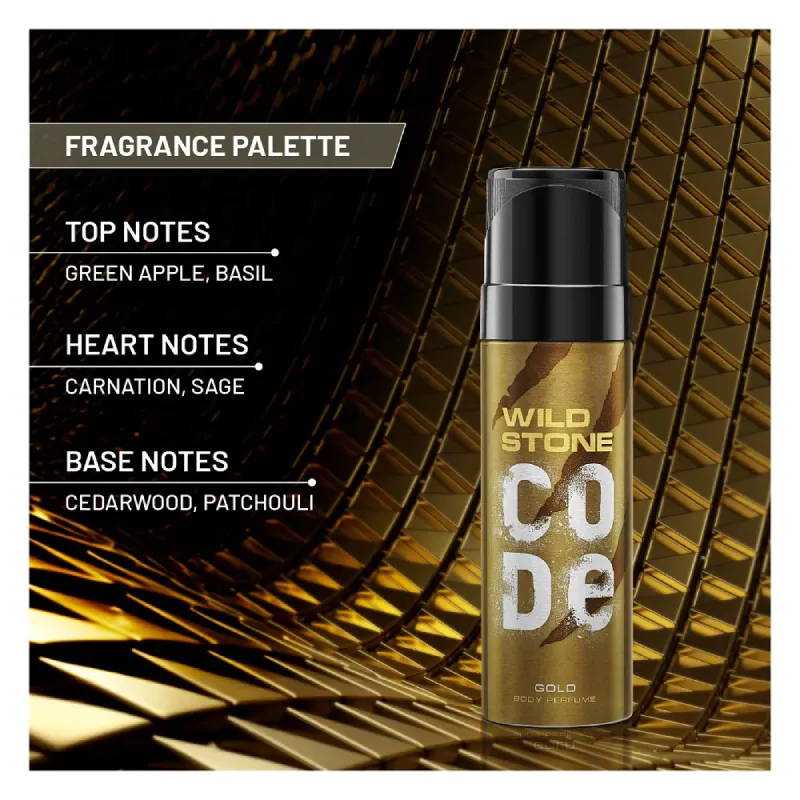 Wild Stone CODE Gold Body Men’s Perfume, 150ml Wild Stone CODE Gold Body Men’s Perfume, 150ml - Image 2