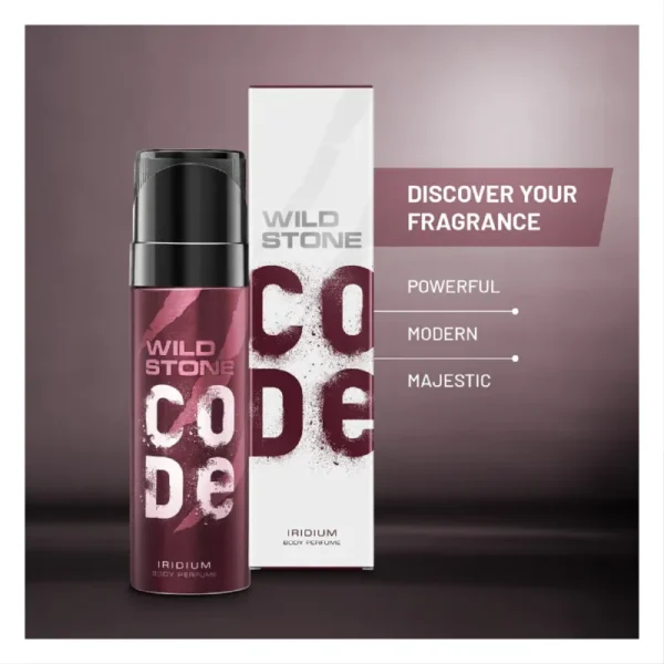 Wild Stone CODE Iridium Body Men's Perfume, 150ml - Image 3