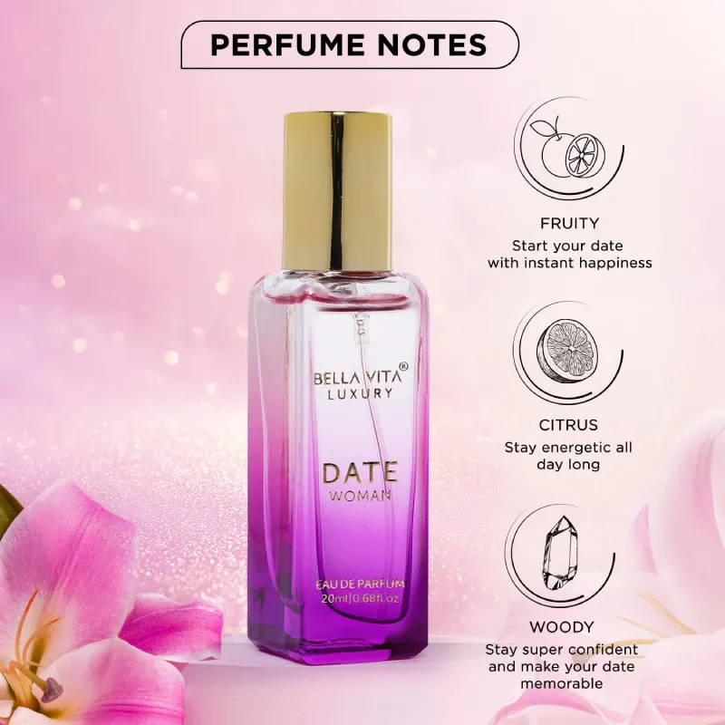 DATE Woman by Bella Vita | Luxury 20ml EDP Perfume for Women DATE Woman by Bella Vita | Luxury 20ml EDP Perfume for Women - Image 3