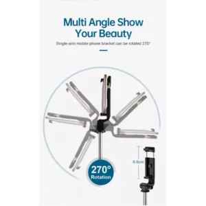 Bluetooth Selfie Stick with Tripod & Remote (Black) - Versatile & Compact