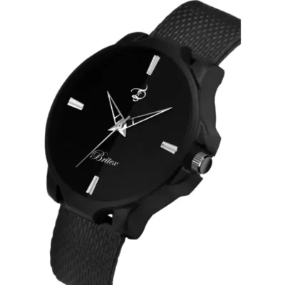 Alternative view of Britex Mesh Strap All Black Men Quartz Watch - Unleash Time in Style