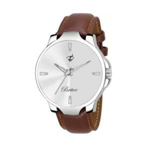 BRITEX Silver Men Quartz Watch - Timeless Elegance with Water Resistance