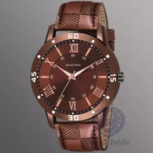 Daniel Jubile Analog Designer Stylish Watch for Men - Brown Leather
