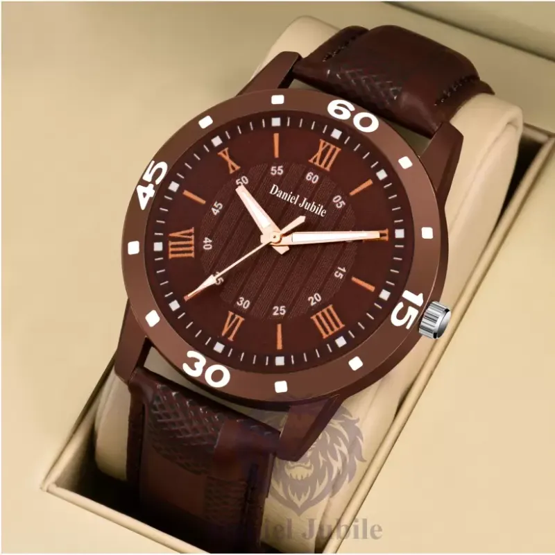 Daniel Jubile Analog Designer Stylish Watch for Men - Brown Leather Daniel Jubile Analog Designer Stylish Watch for Men - Brown Leather - Image 2