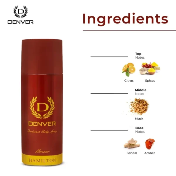 Denver Hamilton, Honour, Pride & Prestige Deodorant Combo Pack - 200ML Each (Pack of 4) for Men - Image 7