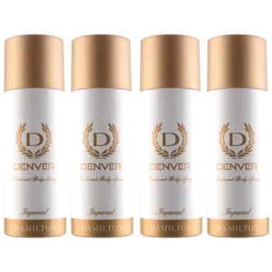 DENVER Imperial Nano Long Lasting Deodorant Spray for Men (Pack of 4)
