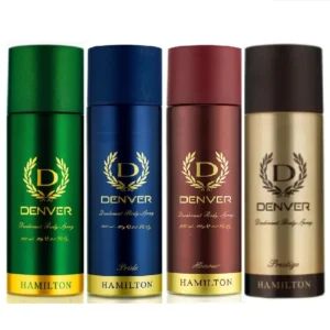 Denver Hamilton, Honour, Pride & Prestige Deodorant Combo Pack - 200ML Each (Pack of 4) for Men
