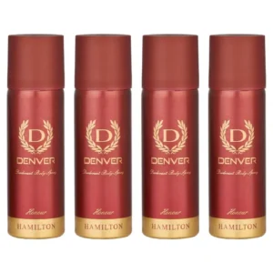 DENVER Honour Nano Long Lasting Deo Spray for Men, Pack of 4 (50ml each)