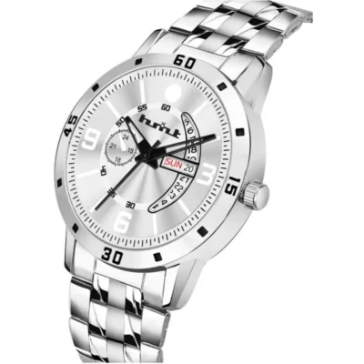 Alternative view of HMXT-48 Day n Date Series Men's Silver Chain Analog Watch - Timeless Style for Every Occasion