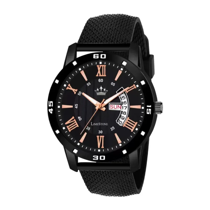 LIMESTONE All Black Mesh Quartz Watch - Timeless Elegance for Every Occasion LIMESTONE All Black Mesh Quartz Watch - Timeless Elegance for Every Occasion