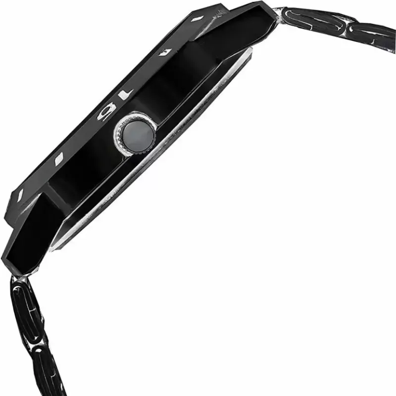 LIMESTONE All Black Mesh Quartz Watch - Timeless Elegance for Every Occasion LIMESTONE All Black Mesh Quartz Watch - Timeless Elegance for Every Occasion - Image 2