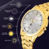 LIMESTONE Attractive Men's Analog Watch - Gold Plated Elegance