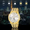 LIMESTONE Attractive Men's Analog Watch - Gold Plated Elegance