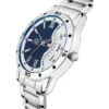 LIMESTONE Bleed Blue Day and Date Steel Strap Watch - Classy Men's Timepiece