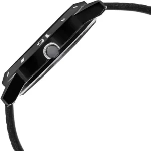 Alternative view of LIMESTONE Mesh Strap All Black Quartz Watch - Stylish Men's Timepiece