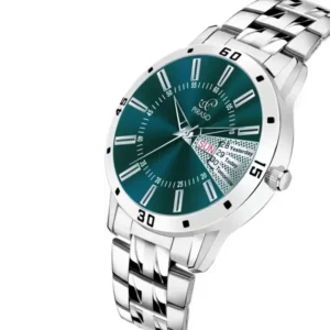 Alternative view of PIRASO Analog Turquoise Dial & Silver Chain Watch for Men