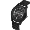 PIRASO Black Dial & Black Chain Analog Watch for Men - Day & Date Function