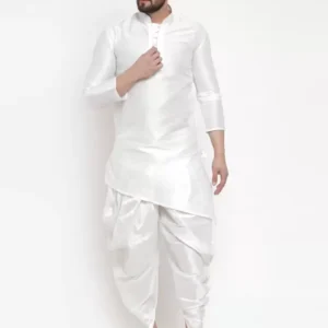 Alternative view of Shopsy Men's Art Silk Ethnic Kurta & Dhoti Set