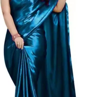 Alternative view of Shopsy Satin Silk Saree With Jacquard Blouse