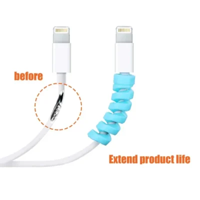 Alternative view of Spiral Cable Protector Wire Cover Set - Protect, Style, Prolong!