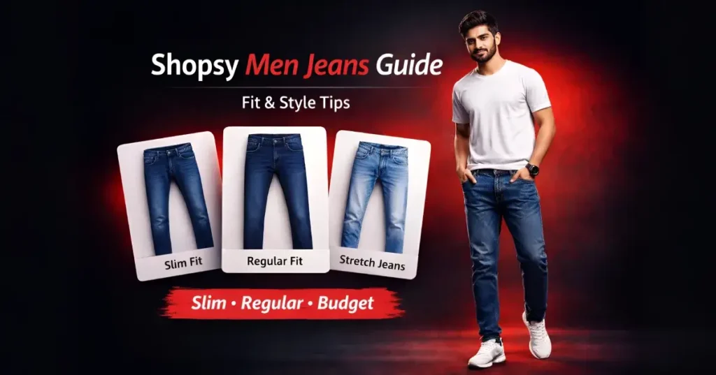 Shopsy Men Jeans: Styles, Fabrics, Fit Guide & Smart Buying Tips (2026) Shopsy Men Jeans