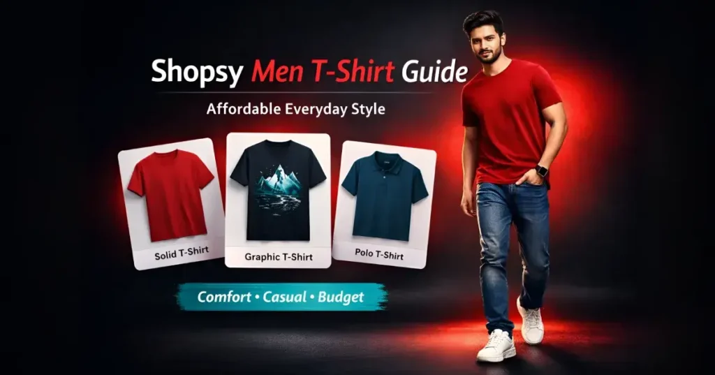 Shopsy Men T-Shirt: Styles, Fabrics, Fit Guide & Smart Buying Tips (2026) Shopsy Men T-Shirt