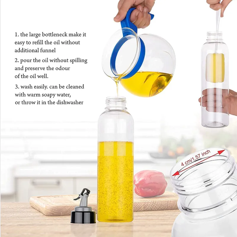 Shopsy 1L Oil Dispenser Bottle with Spray & Pour, BPA-Free Kitchen Oil Bottle Shopsy oil dispenser bottle 1l